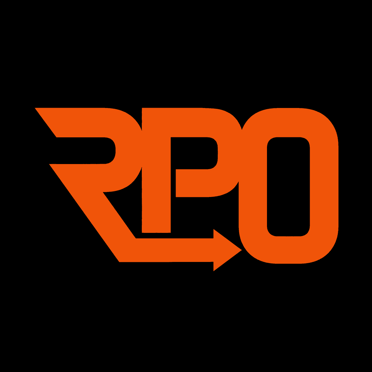 RPO Media’s orange RPO logo on black